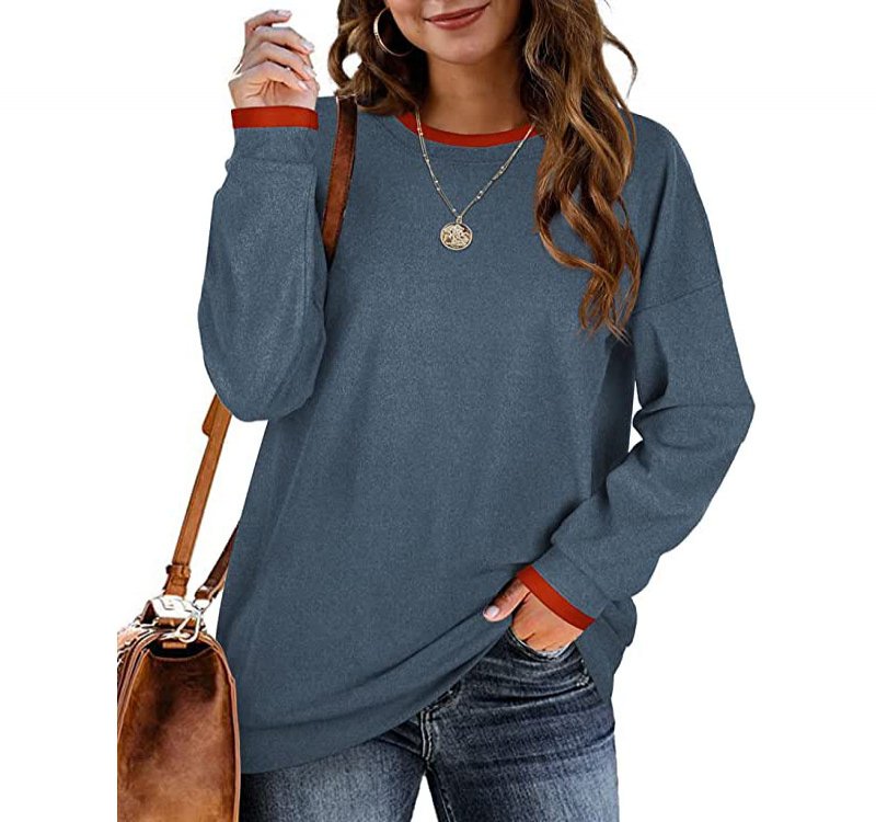 Dofaoo Sweatshirts for Women Long Sleeve Crew Neck Tunic Tops for Leggings